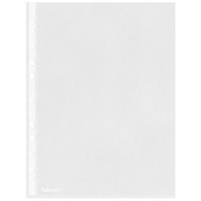 Pochettes perforées Esselte A4 PP grainé 43 microns – Paquet de 50 - Protèges-documents, Porte-vues