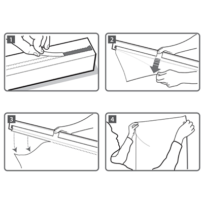 Feuilles tableau 60 x 80 cm transparent effaçable Nobo Instant - Paquet de 25 feuilles - Porte-affiches adhésifs-6