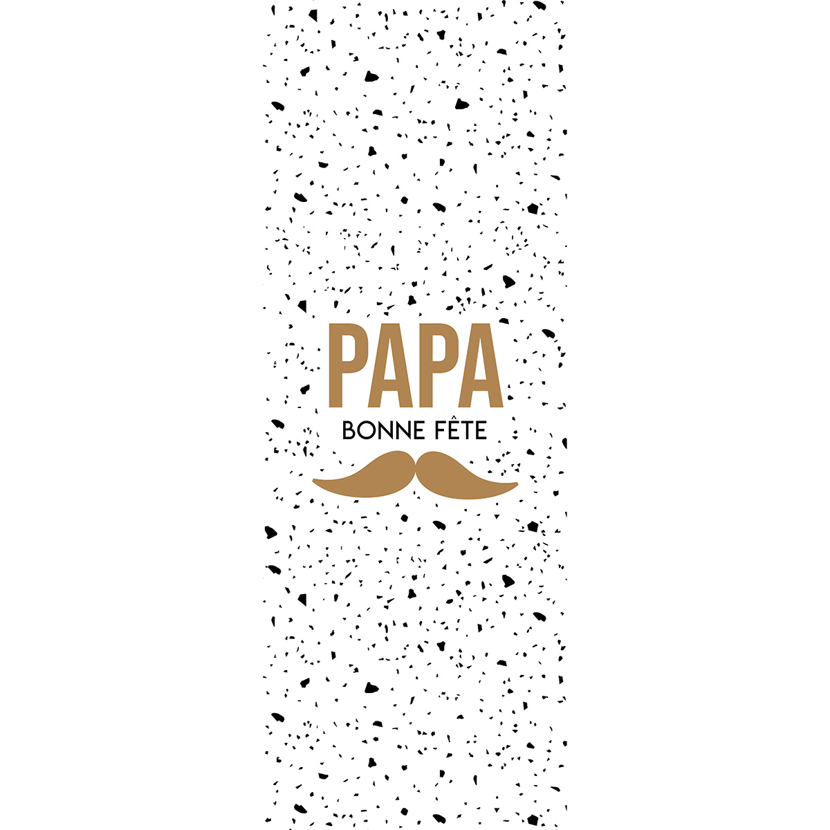Affiche fête des pères verticale 42 x119 cm motif papa moustache - Fête des pères