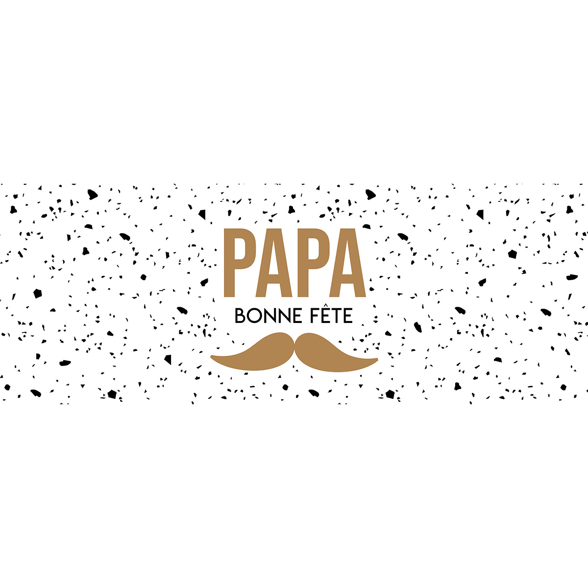 Affiche fête des pères verticale 84 x 30 cm motif papa moustache - Fête des pères