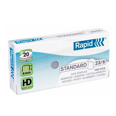 Agrafes 23/6 - Agrafage