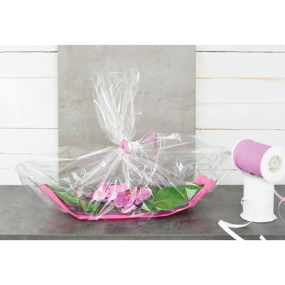 Film fleuriste - Film polypropylène transparent neutre 35µ 35 cm x 120 m - Films polypropylène neutres-2