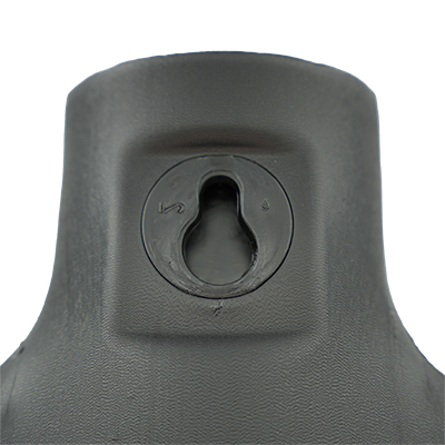 Buste femme plastique H 60 cm - Torse femme - Noir - Bustiers et fessiers-3