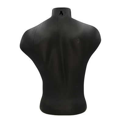 Buste homme plastique H 60 cm - Torse homme - Noir - Bustiers et fessiers-2