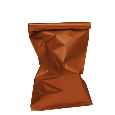 Pochette cadeau métallisée orange 30 x 50 cm - Sachet cadeau orange - Lot de 50 - Pochettes cadeaux métallisées