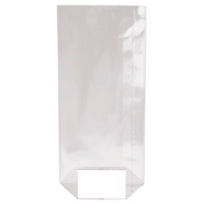 Sachet confiserie fond carton 10 x H 22 cm PP 35µ thermoscellable — Paquet de 100 - Sachets bonbon, Sachets confiserie-2