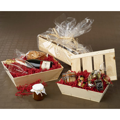 Panier en bois naturel contreplaqué 35 x 26 x 9,2 cm - Paniers bois, Caisses bois-1