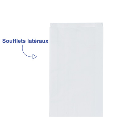 Pochettes papier Kraft blanchi - Sachets papier blanc