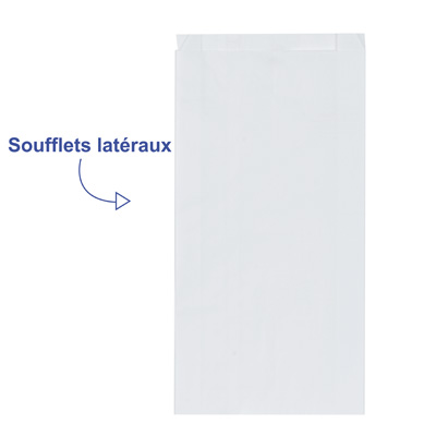 Pochettes papier Kraft blanchi - Sachets papier blanc