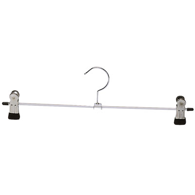 100 cintres à pinces métal et patins antidérapants L 30cm - Cintres à pinces