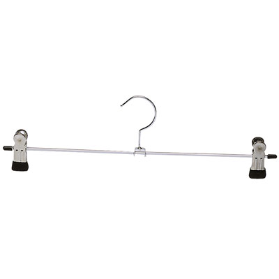 100 cintres à pinces métal et patins antidérapants L 40cm - Cintres à pinces