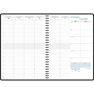 Agenda semainier consultations 2026 spiralé 21x29,7cm, Exacompta Forever® - Agendas-Répertoires-2