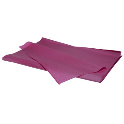 Papier de soie fuchsia 17g/m² 50 x 75 cm, 240 feuilles - Papiers de soie