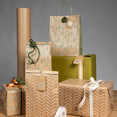 Papier cadeau kraft lisse vert uni 70 cm x 50 m 65g/m² – le rouleau - Papiers cadeaux unis-3