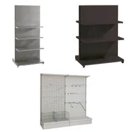 Gondoles métalliques, Gondoles magasin