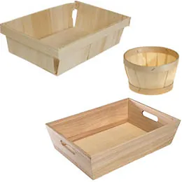 Paniers bois, Caisses bois