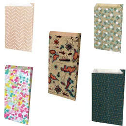 Pochettes cadeaux à motifs