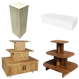 Podiums de présentation, Présentoirs 3 niveaux