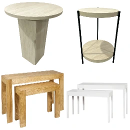 Tables de présentation, Sellettes